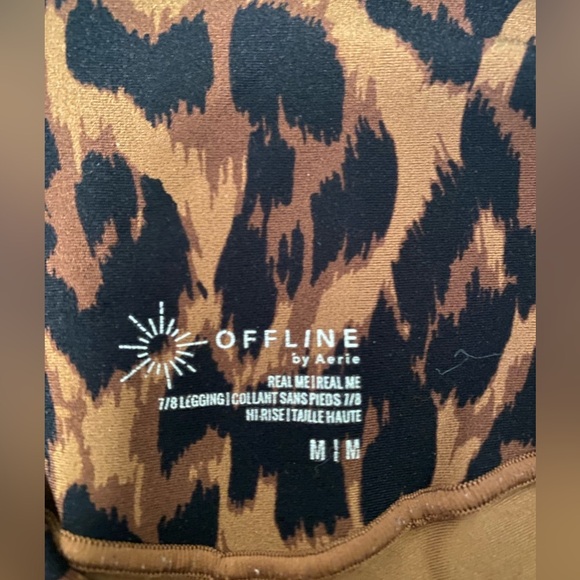 Aerie Offline 7/8 Crossover Cheetah Print Leggings Size M - Picture 5 of 5